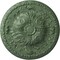 Ekena Millwork Amelia Ceiling Medallion (Fits Canopies up to 2 3/8"), Hnd-Painted Athenian Green, 19 5/8"OD x 3/4"P CM20AMAGF - alternate 1